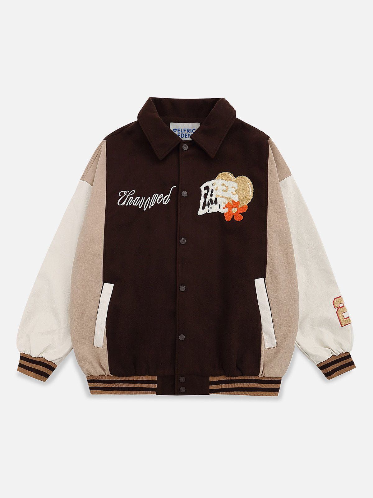 Aelfric Eden Color Blocking Varsity Jacket sold by Aelfric Eden