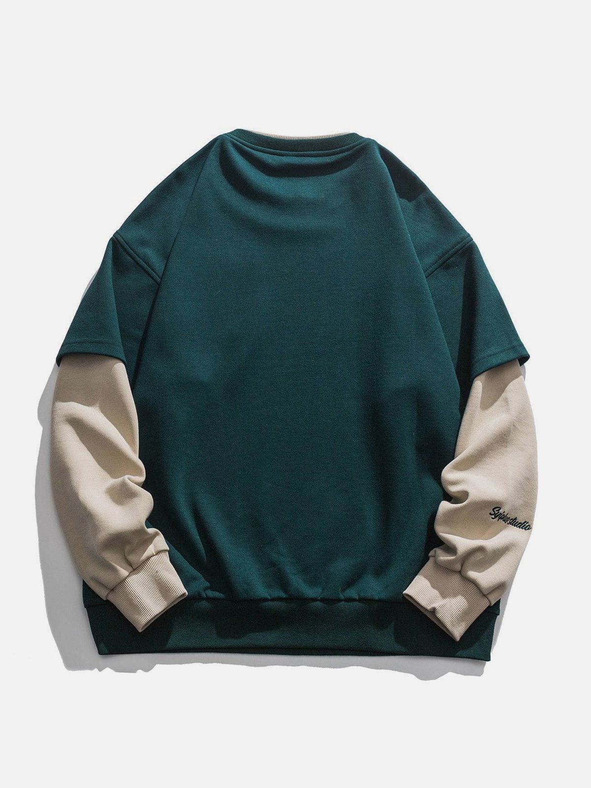 Flocked Letter Panel Sweatshirt sold by Aelfric Eden product image thumbnail 7