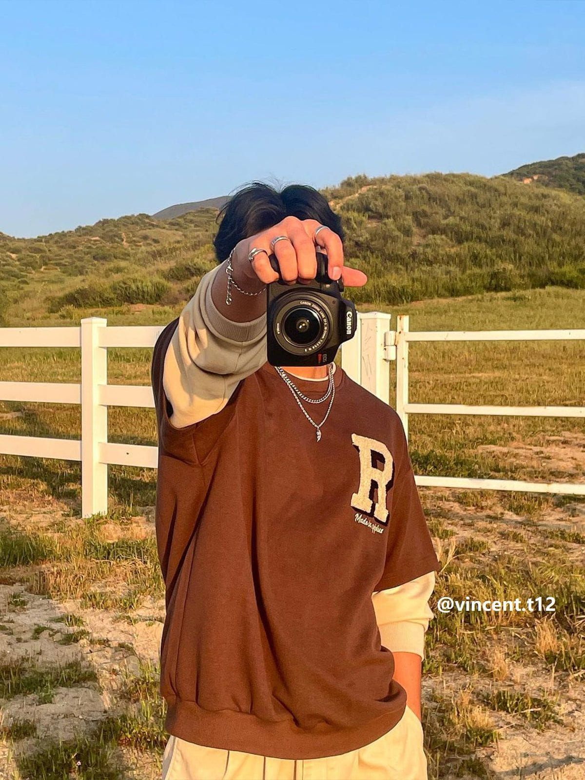 Flocked Letter Panel Sweatshirt sold by Aelfric Eden product image thumbnail 4