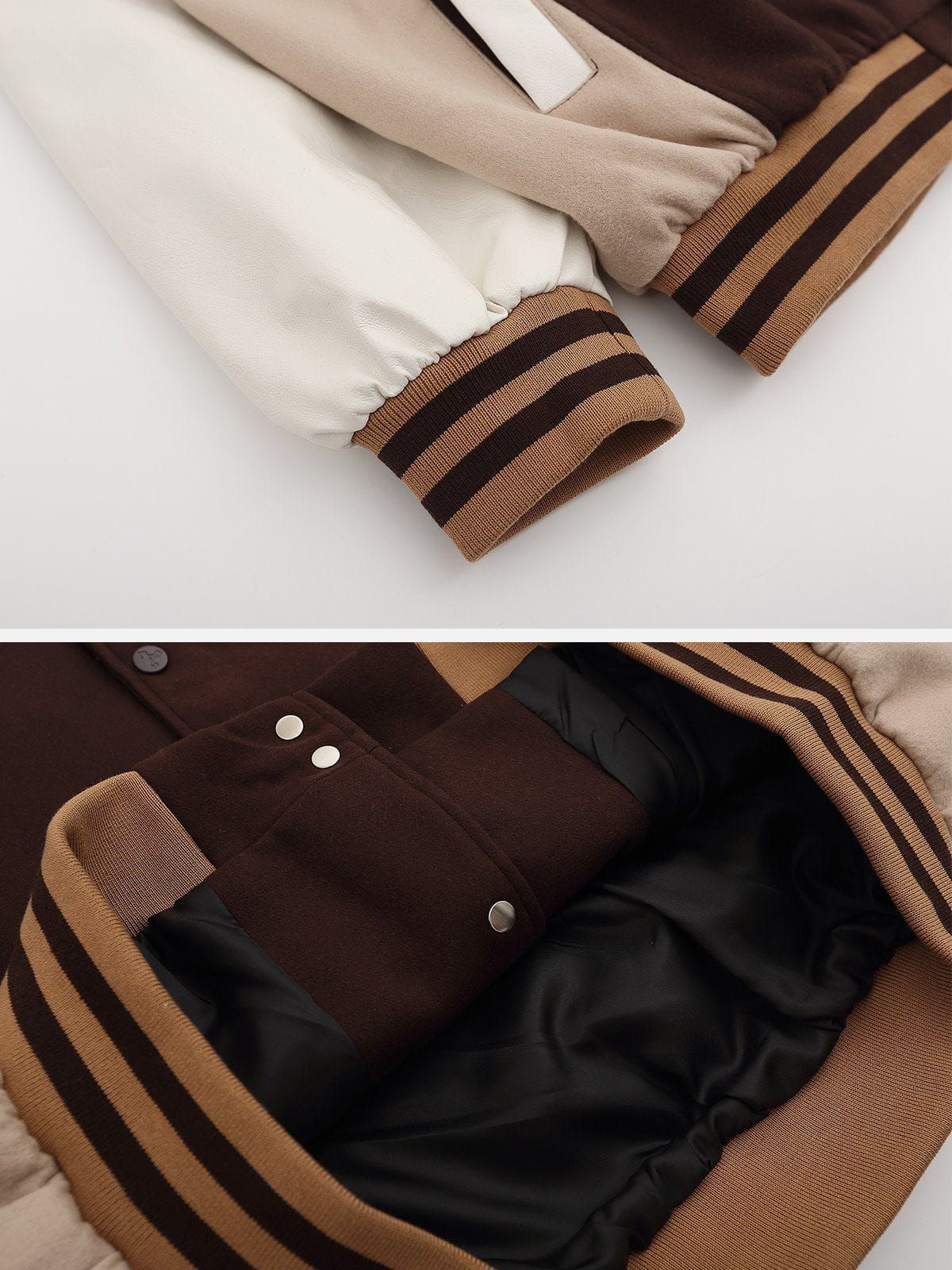 Aelfric Eden Color Blocking Varsity Jacket sold by Aelfric Eden product image thumbnail 5