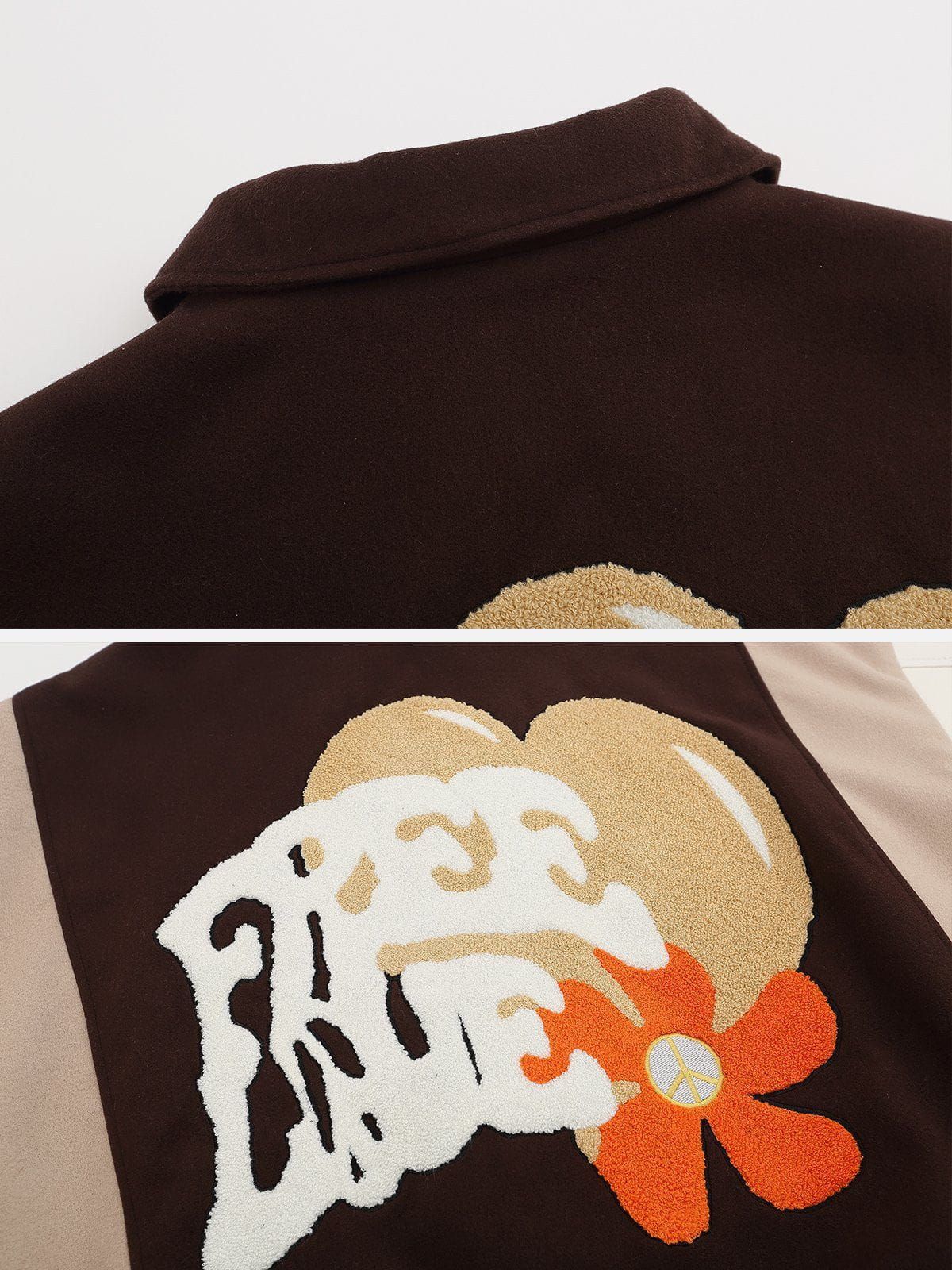 Aelfric Eden Color Blocking Varsity Jacket sold by Aelfric Eden product image thumbnail 4