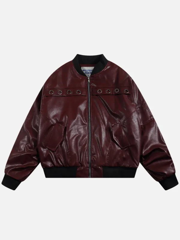 Aelfric Eden Solid Faux Leather Coat made by Aelfric Eden