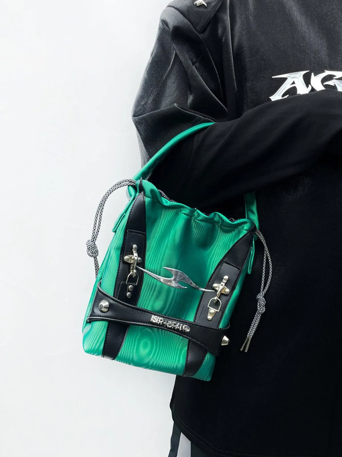 Metal Buckle Drawstring Bag sold by Aelfric Eden