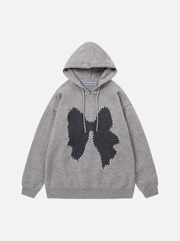 Aelfric Eden Bow Jacquard Knit Hoodie sold by Aelfric Eden