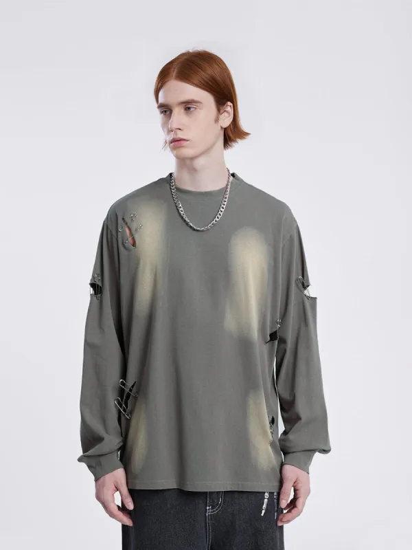 Aelfric Eden Distressed Pin Sweatshirt sold by Aelfric Eden