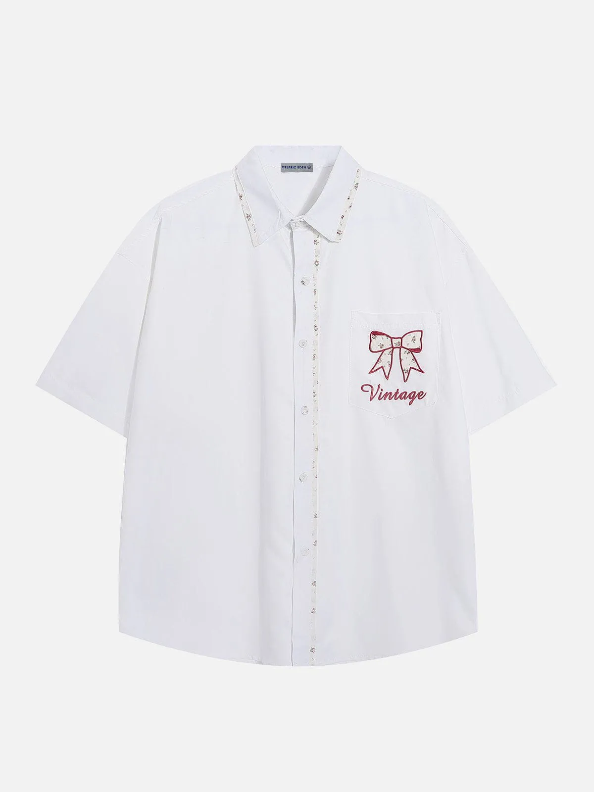 Aelfric Eden Embroidery Bow Short Sleeve Shirt sold by Aelfric Eden product image thumbnail 2