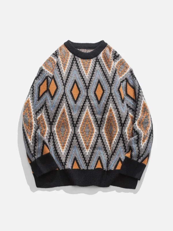 Aelfric Eden Ethnic Style Rhombus Sweater sold by Aelfric Eden
