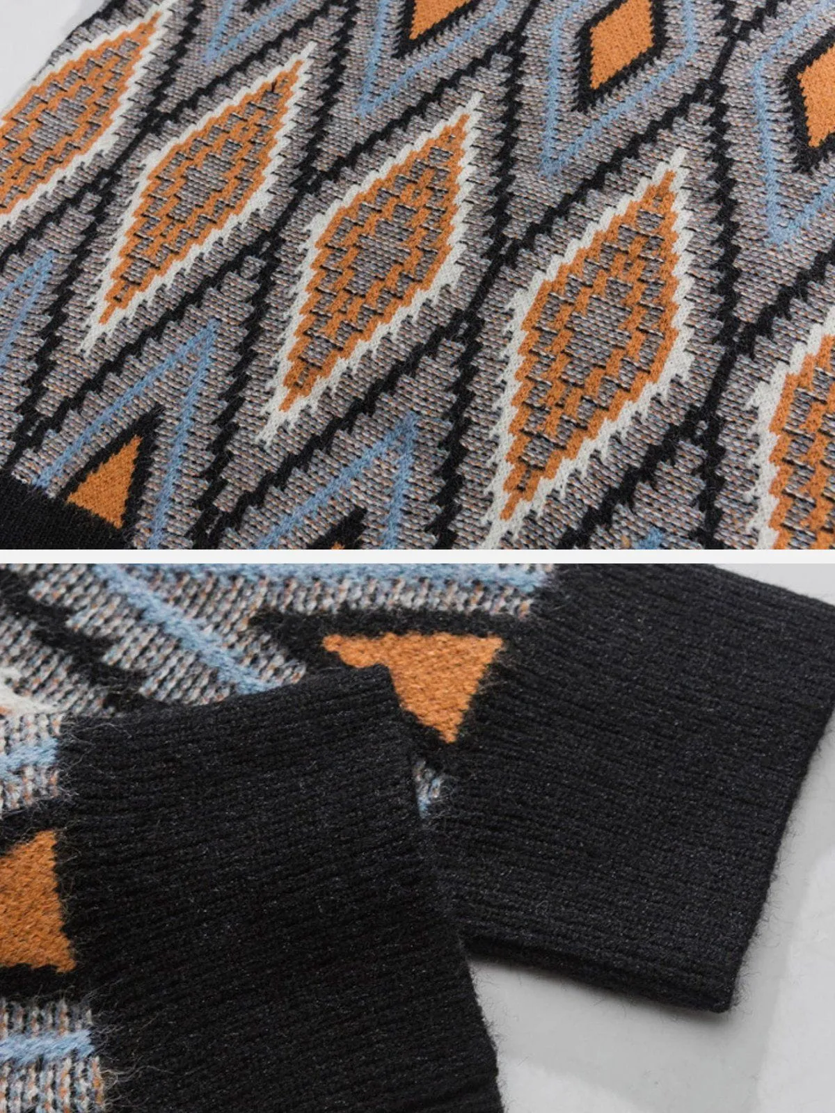 Aelfric Eden Ethnic Style Rhombus Sweater sold by Aelfric Eden product image thumbnail 5