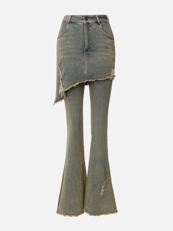 Aelfric Eden Fringe Distressed Washed Jeans sold by Aelfric Eden