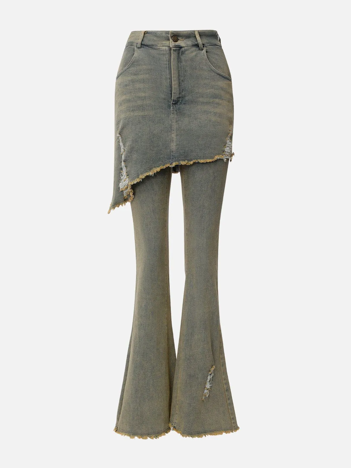 Aelfric Eden Fringe Distressed Washed Jeans sold by Aelfric Eden