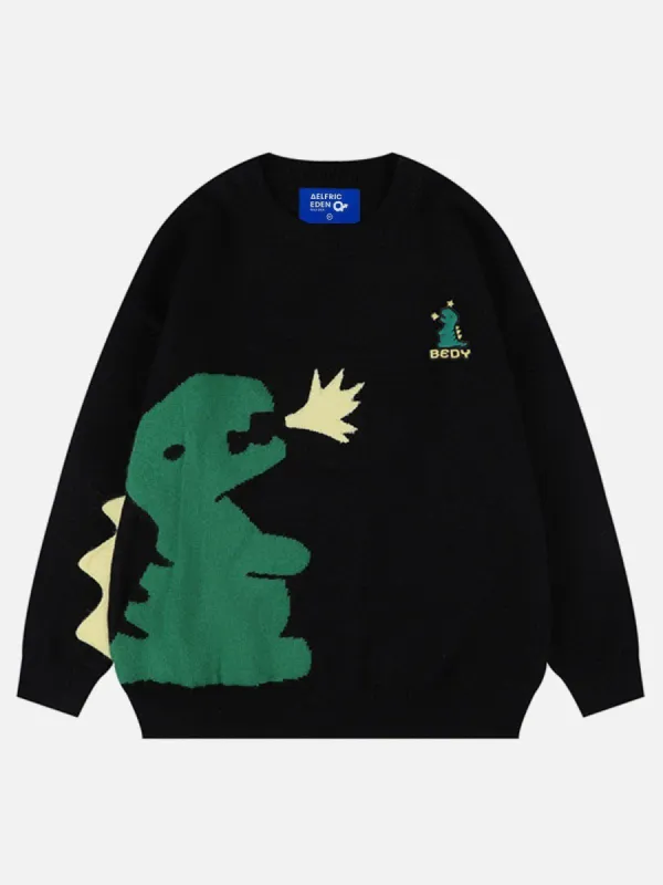 Aelfric Eden Dinosaur Jacquard Sweater sold by Aelfric Eden