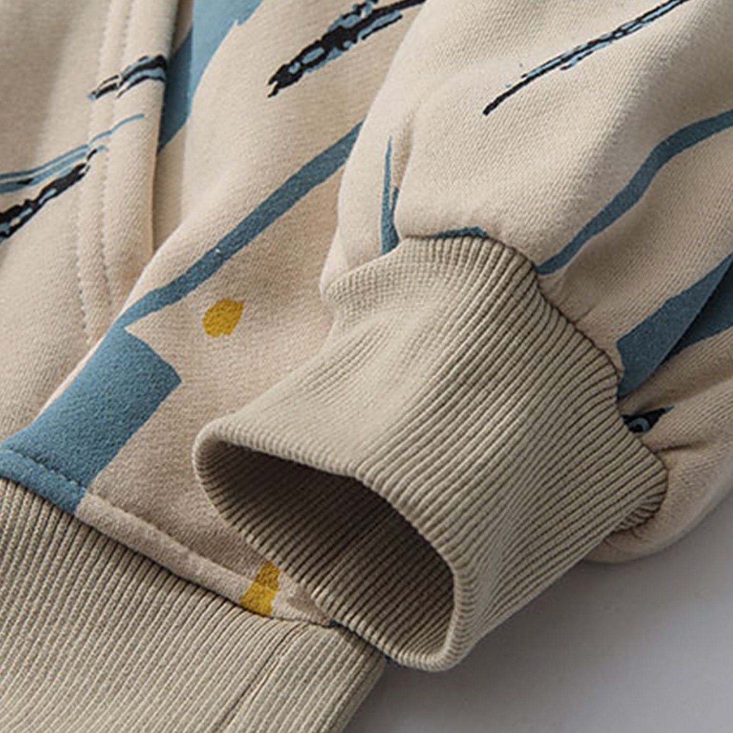 Aelfric Eden Trendy Graffiti Print Hoodie sold by Aelfric Eden product image thumbnail 3