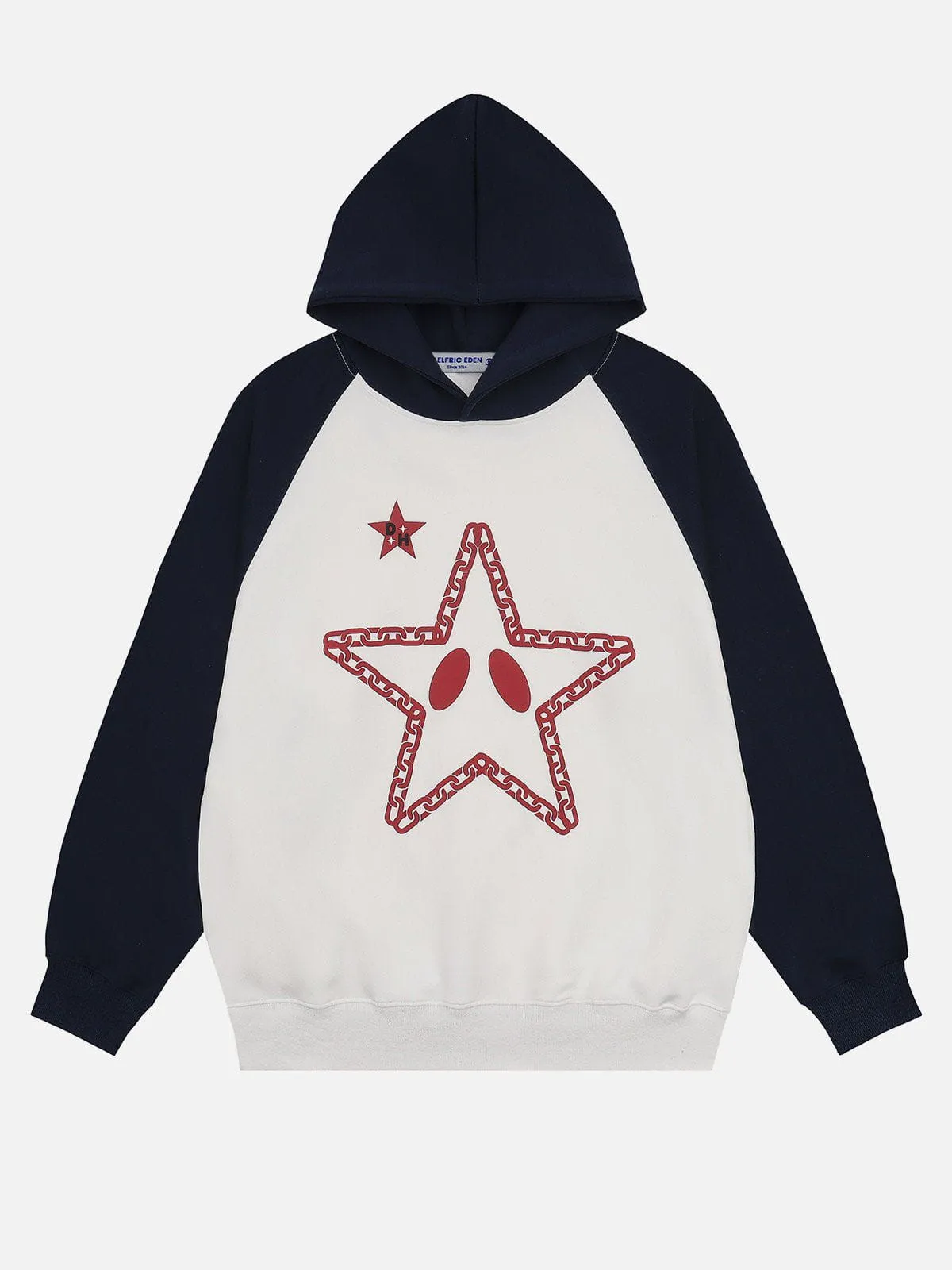 Aelfric Eden Star Print Patchwork Hoodie sold by Aelfric Eden
