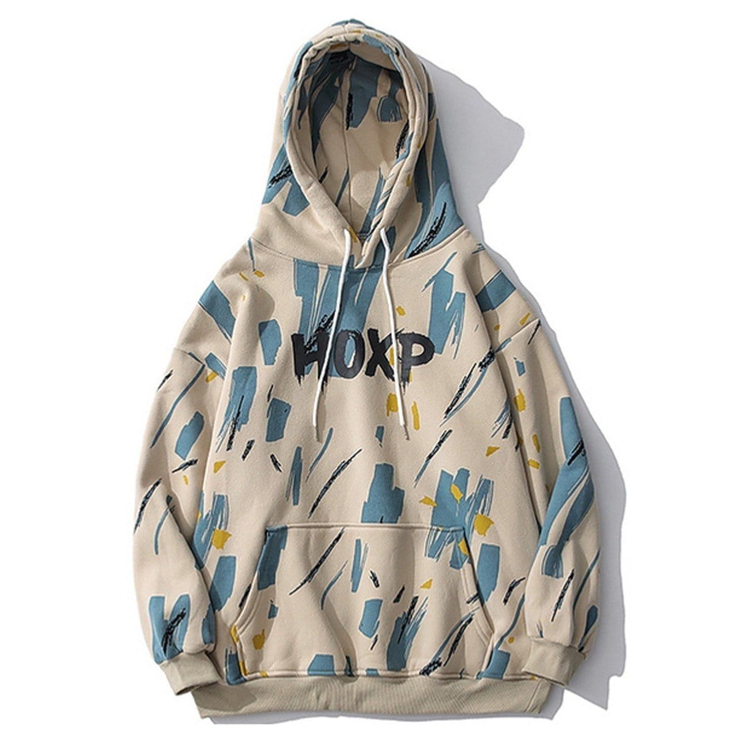 Aelfric Eden Trendy Graffiti Print Hoodie sold by Aelfric Eden