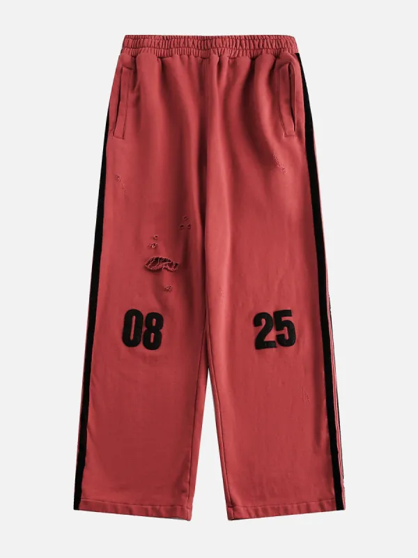 Aelfric Eden Applique Embroidery Distressed Sweatpants sold by Aelfric Eden