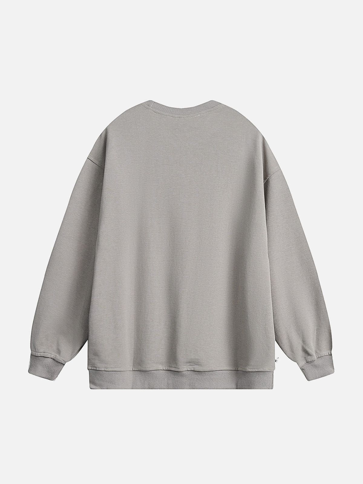 Aelfric Eden Letter Embroidery Sweatshirt sold by Aelfric Eden product image thumbnail 4