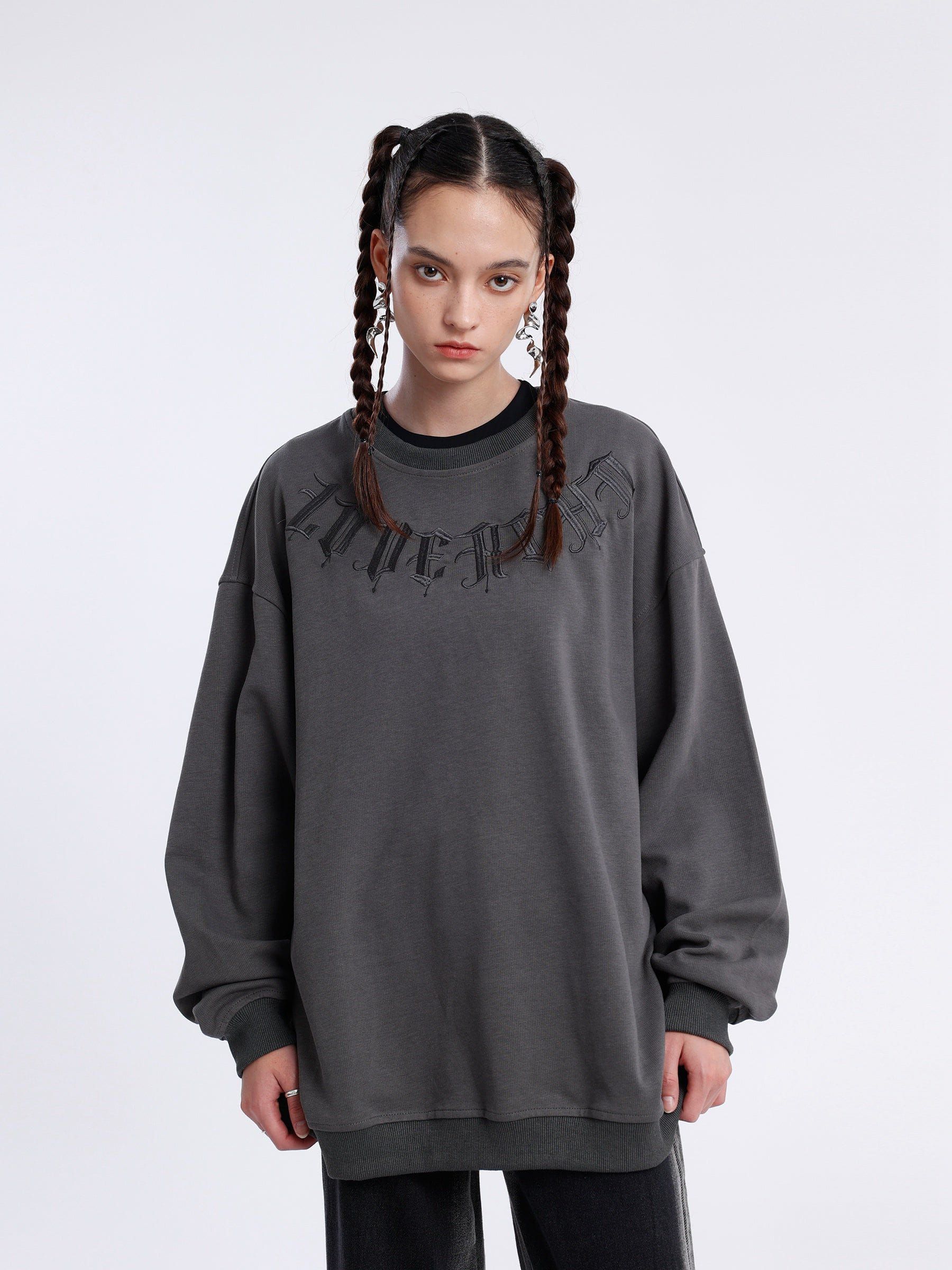 Aelfric Eden Letter Embroidery Sweatshirt sold by Aelfric Eden