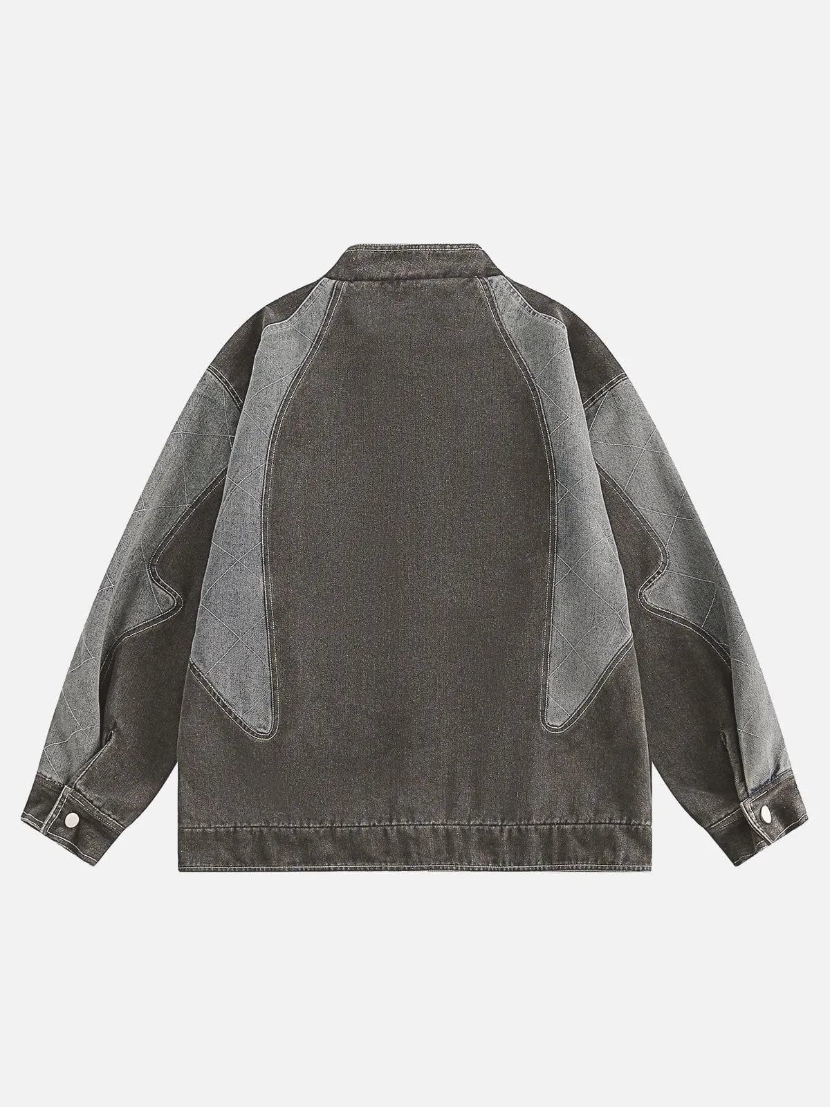 Aelfric Eden Letter Patchwork Washed Jacket sold by Aelfric Eden product image thumbnail 4