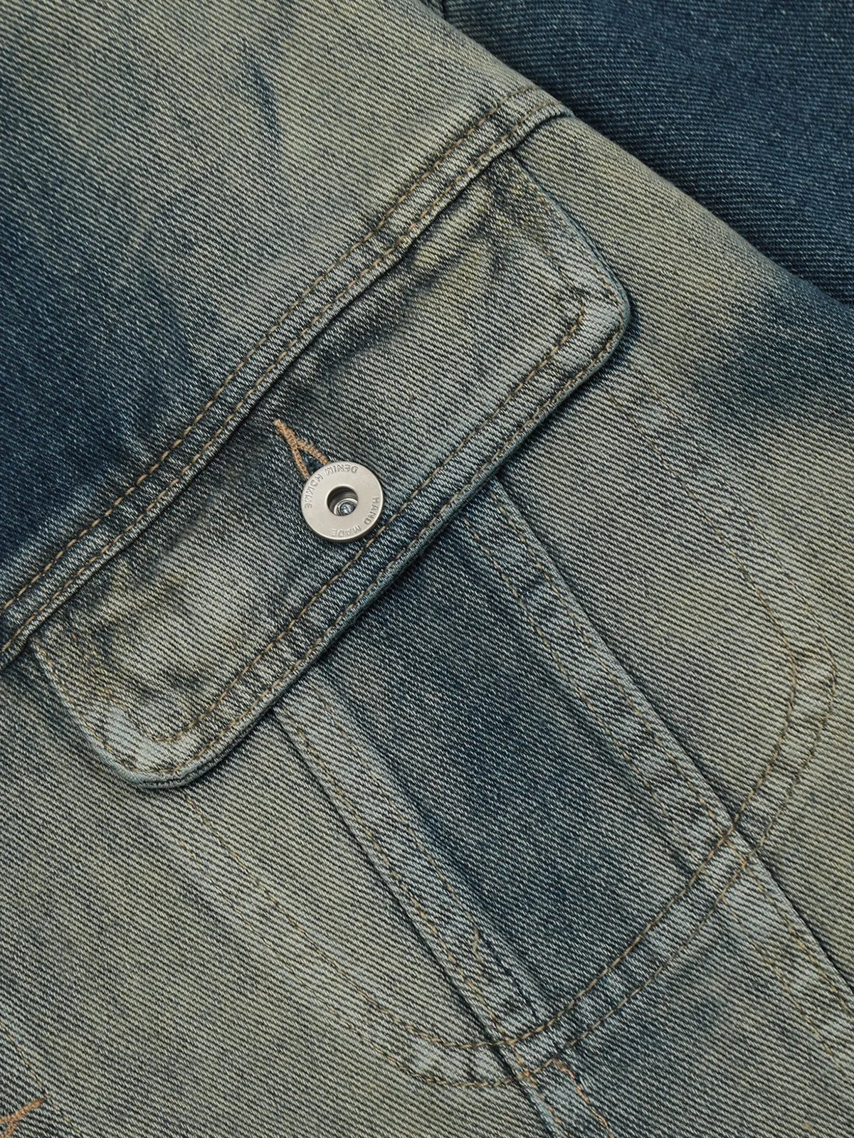 Aelfric Eden Gradient Crop Denim Jacket sold by Aelfric Eden product image thumbnail 5