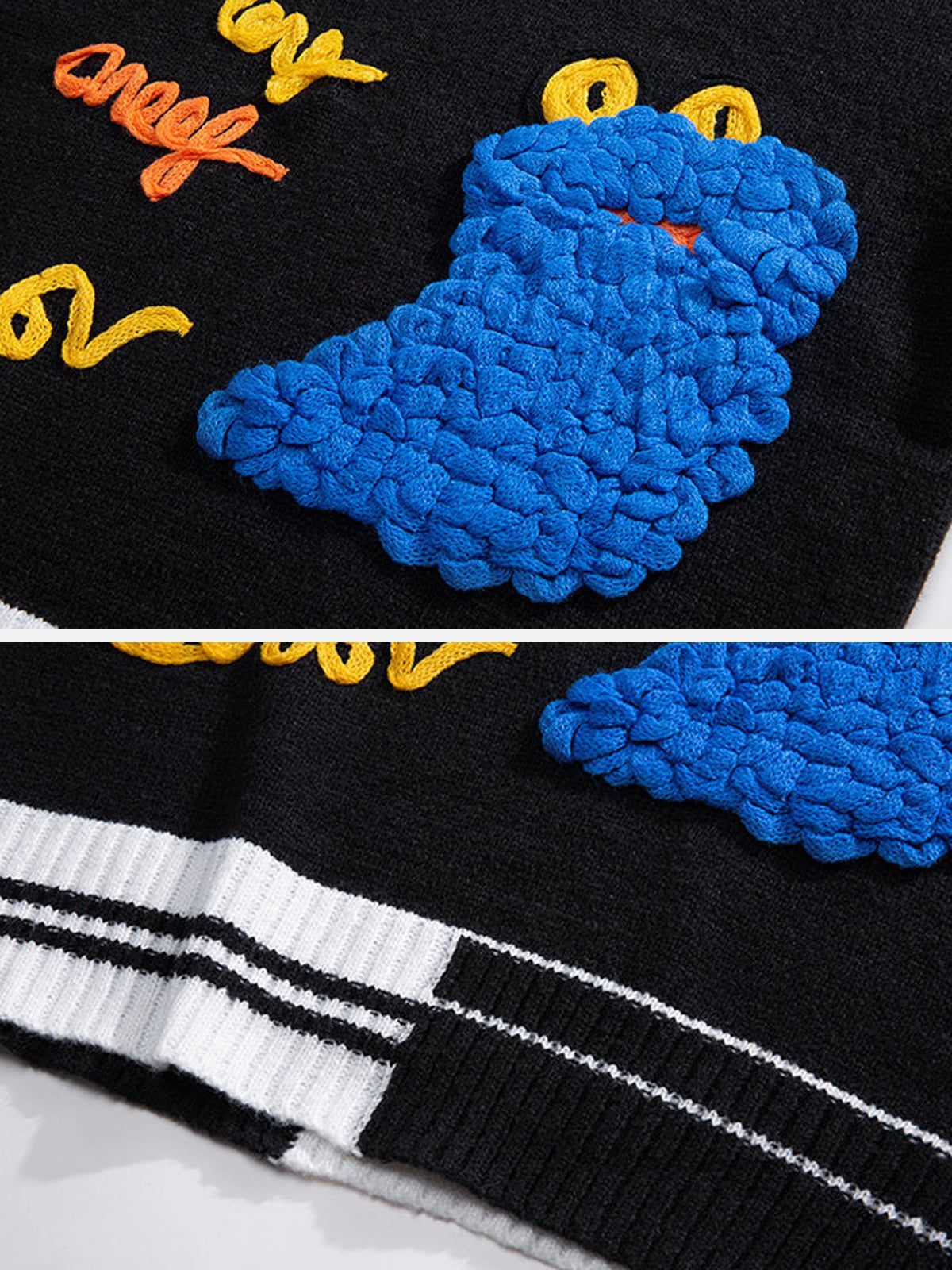 Aelfric Eden 3D Embroidery Patchwork Sweater sold by Aelfric Eden product image thumbnail 7