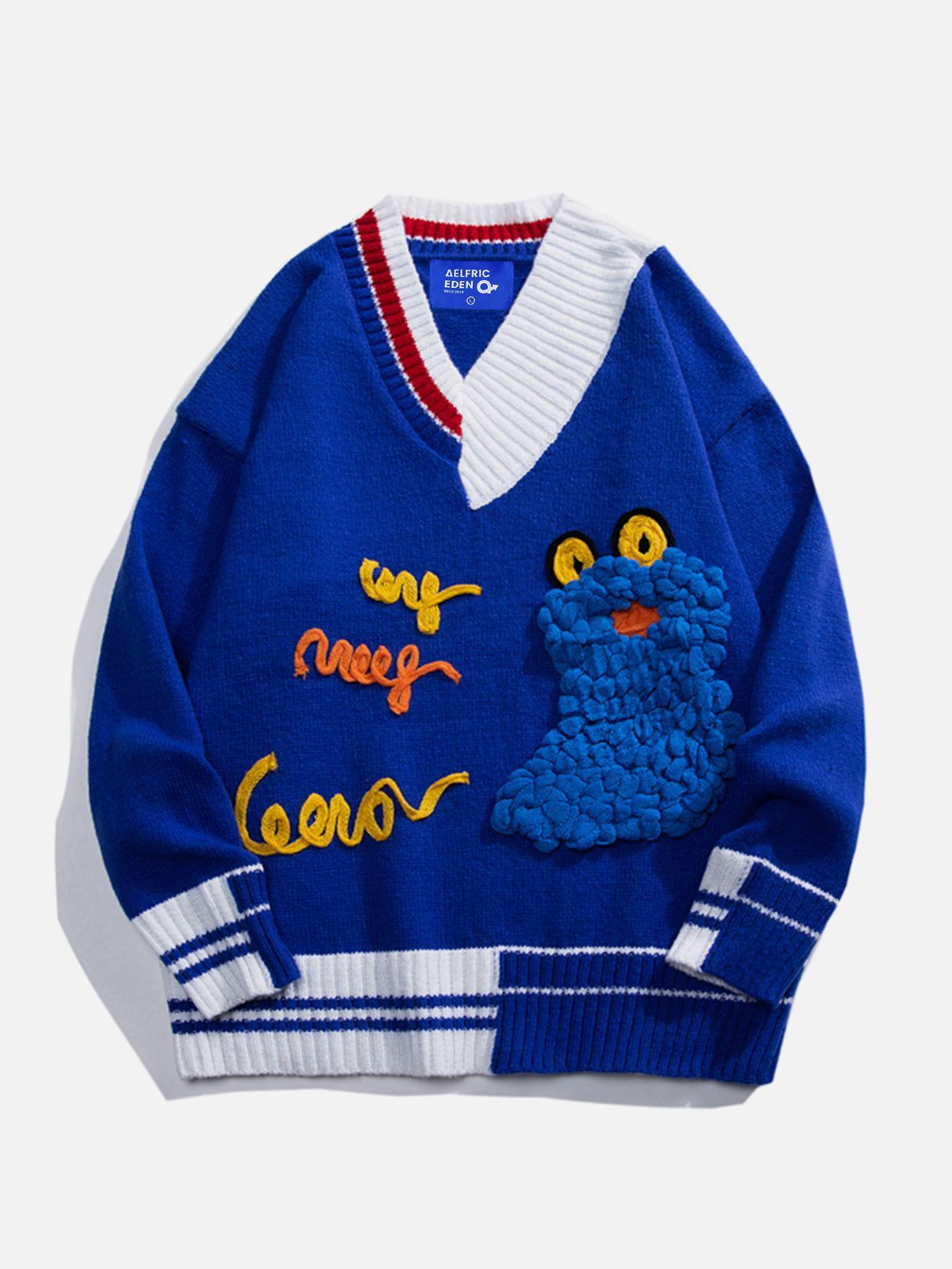 Aelfric Eden 3D Embroidery Patchwork Sweater sold by Aelfric Eden product image thumbnail 4