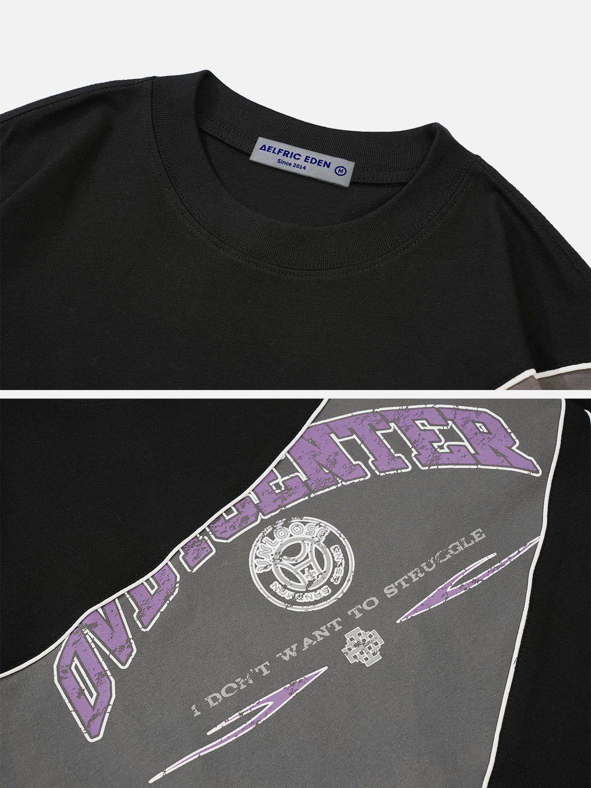 Aelfric Eden Vintage Patchwork Letter Tee sold by Aelfric Eden product image thumbnail 5