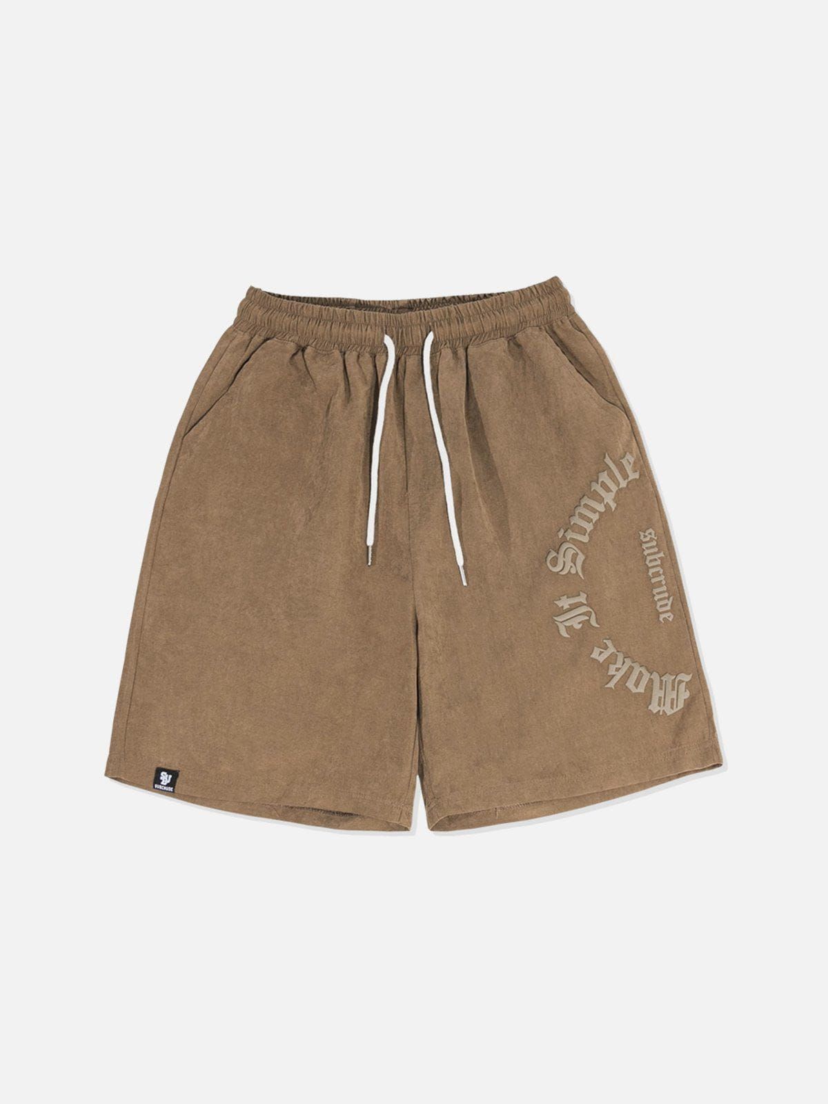 Aelfric Eden Side Foam Letter Print Shorts sold by Aelfric Eden