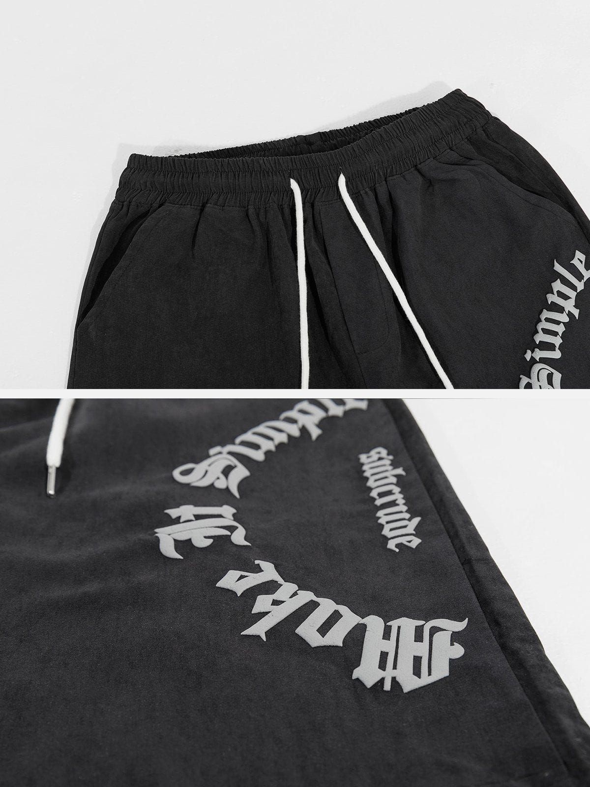 Aelfric Eden Side Foam Letter Print Shorts sold by Aelfric Eden product image thumbnail 7