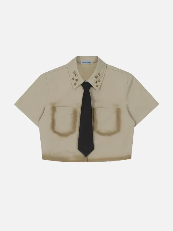 Aelfric Eden Rivet Washed Short Sleeve Shirt sold by Aelfric Eden