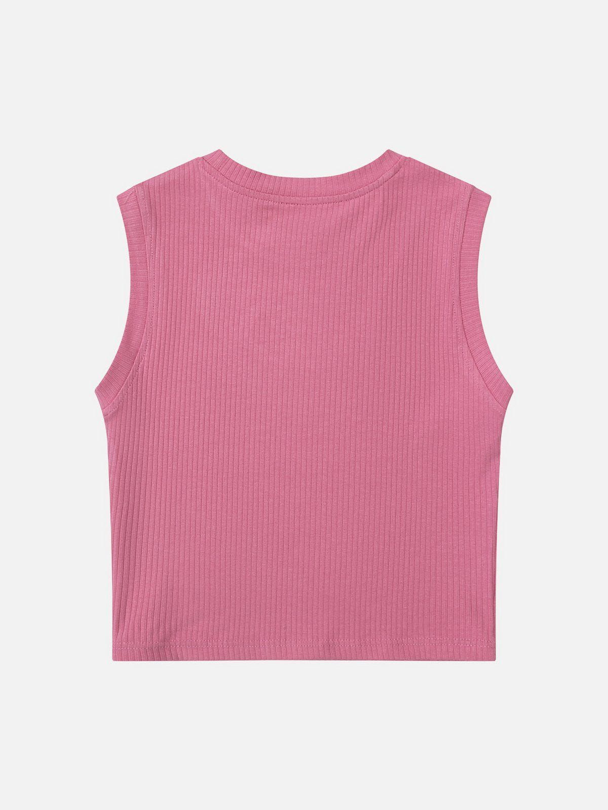 Fitted Cutout Design Tank Top sold by Aelfric Eden product image thumbnail 2