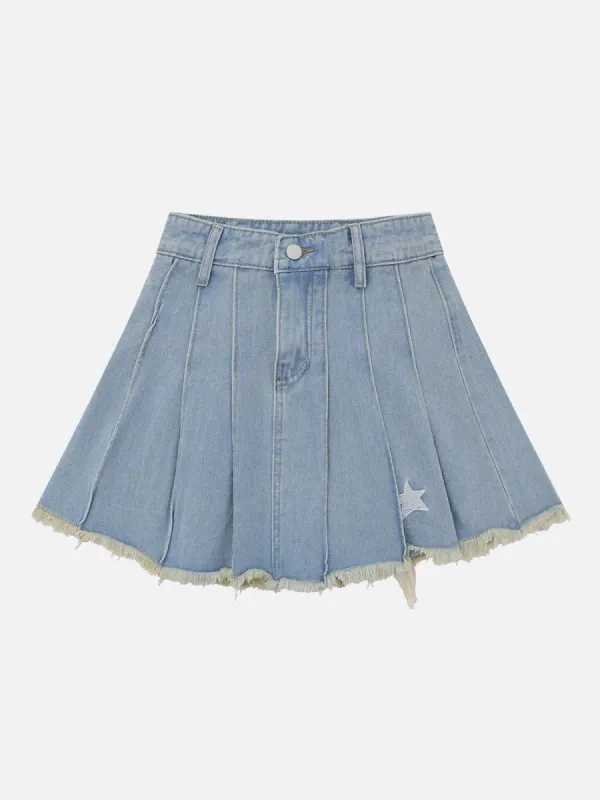 Aelfric Eden Embroidery Star Fringe Skirt sold by Aelfric Eden