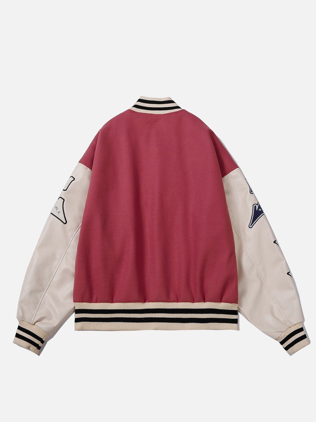 Aelfric Eden Star Embroidery Patchwork Varsity Jacket sold by Aelfric Eden product image thumbnail 2