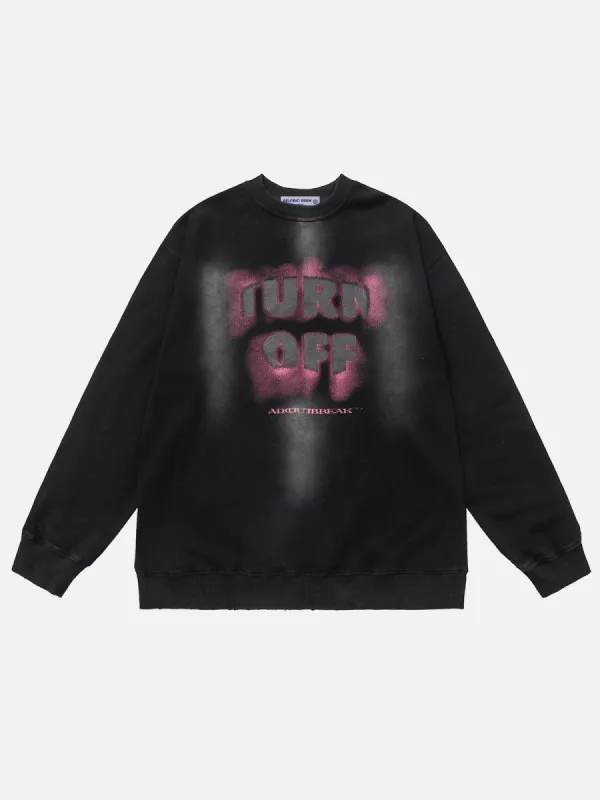 Aelfric Eden Washed Graffiti Sweatshirt sold by Aelfric Eden