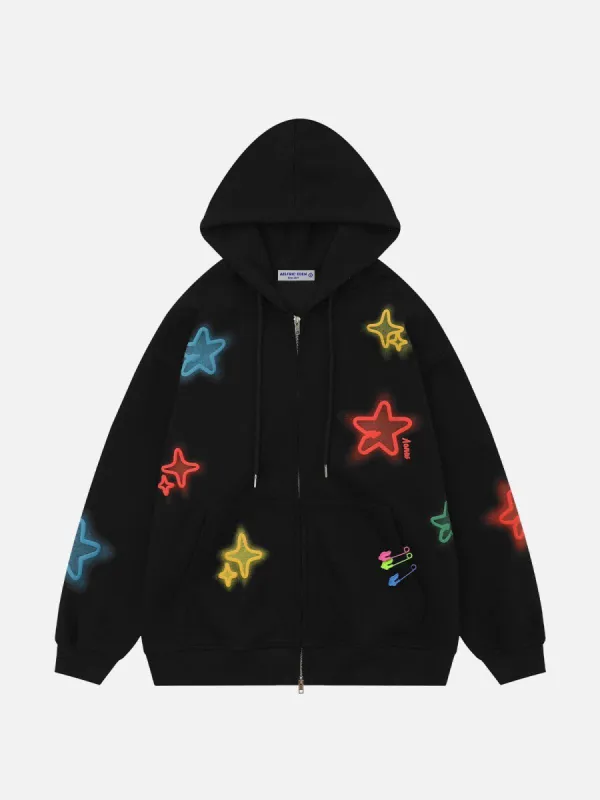 Aelfric Eden Star Foam Printing Hoodie sold by Aelfric Eden