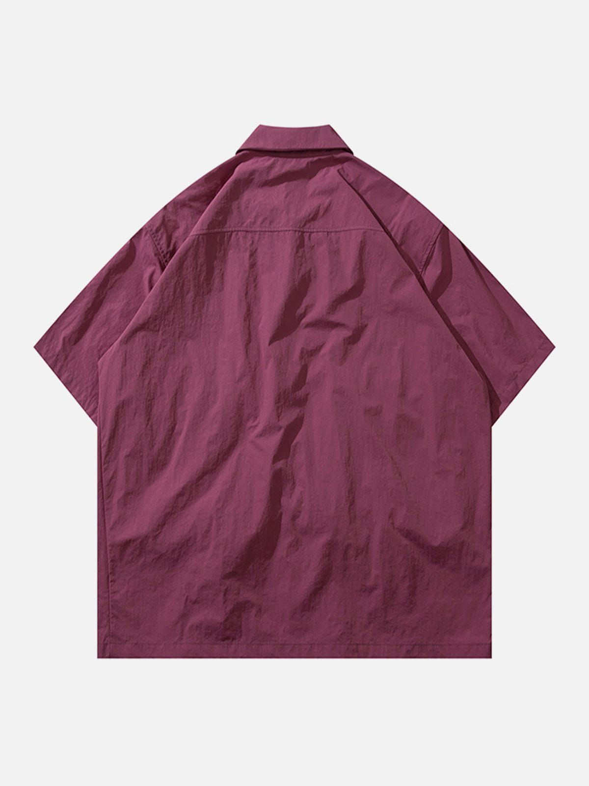 Aelfric Eden Vintage Pockets Flap Short Sleeve Shirts sold by Aelfric Eden product image thumbnail 4