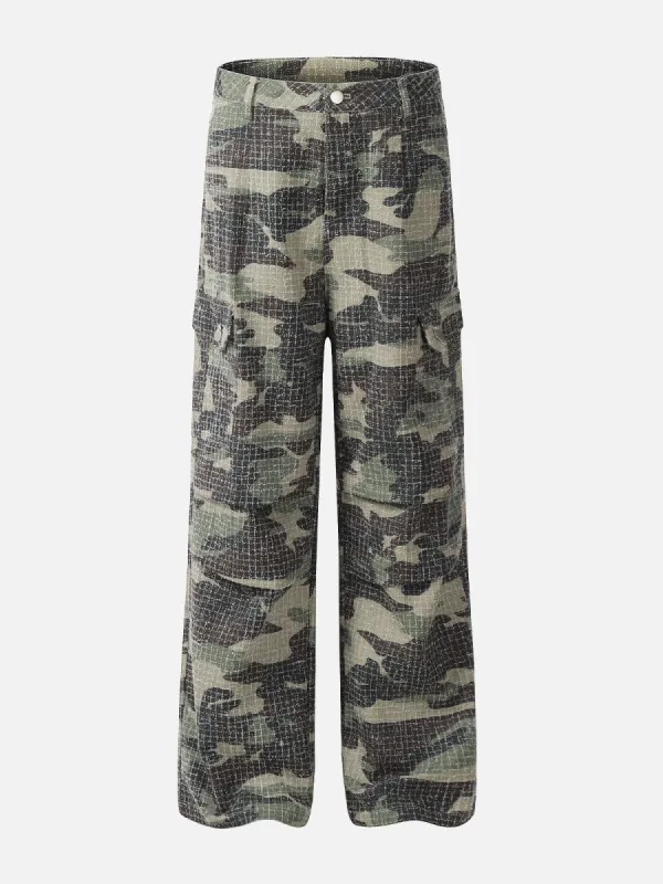 Aelfric Eden Multi Pocket Camouflage Cargo Pants sold by Aelfric Eden