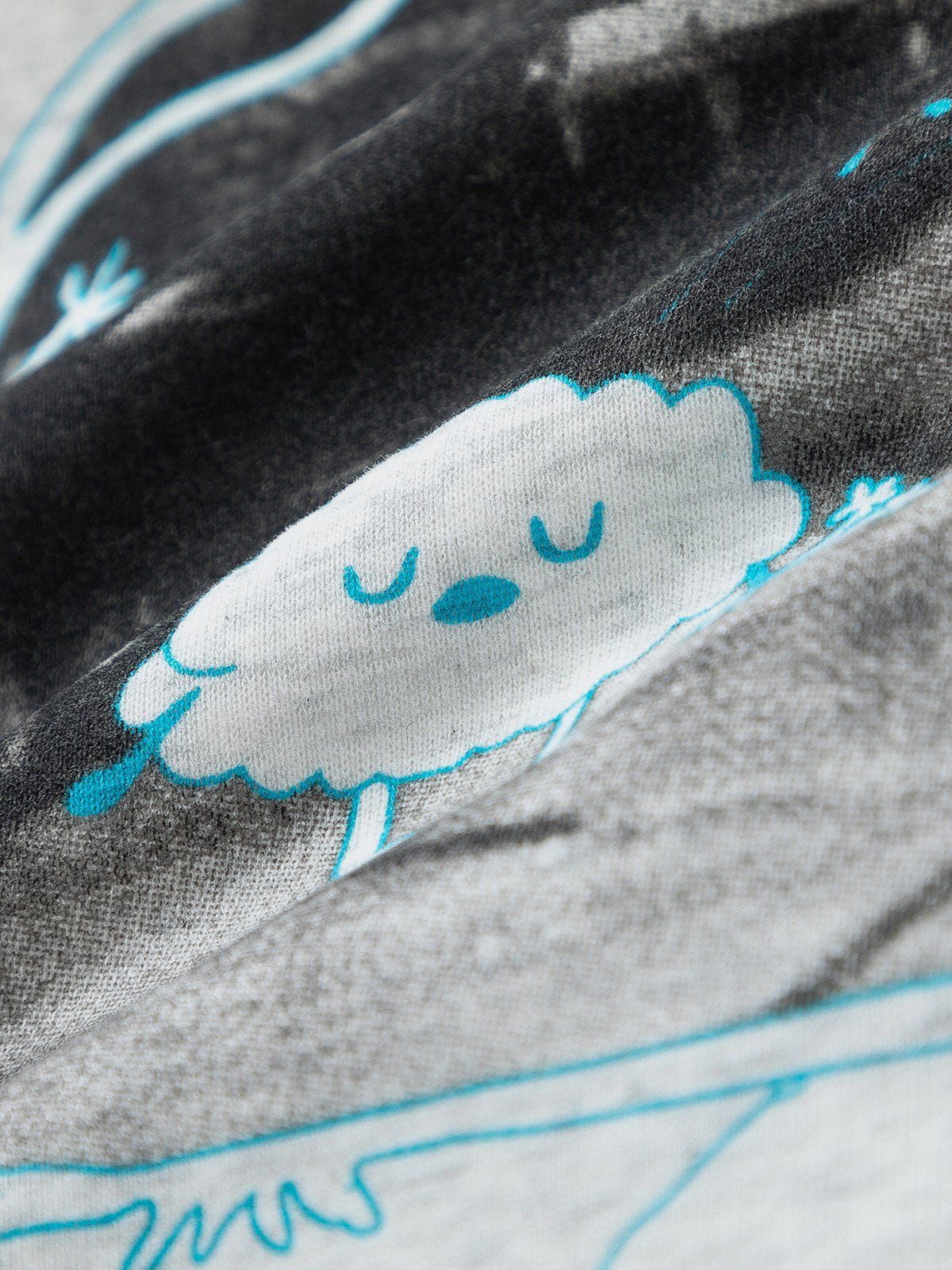 Aelfric Eden Black And White Sliced Print Pullover Hoodie sold by Aelfric Eden product image thumbnail 3