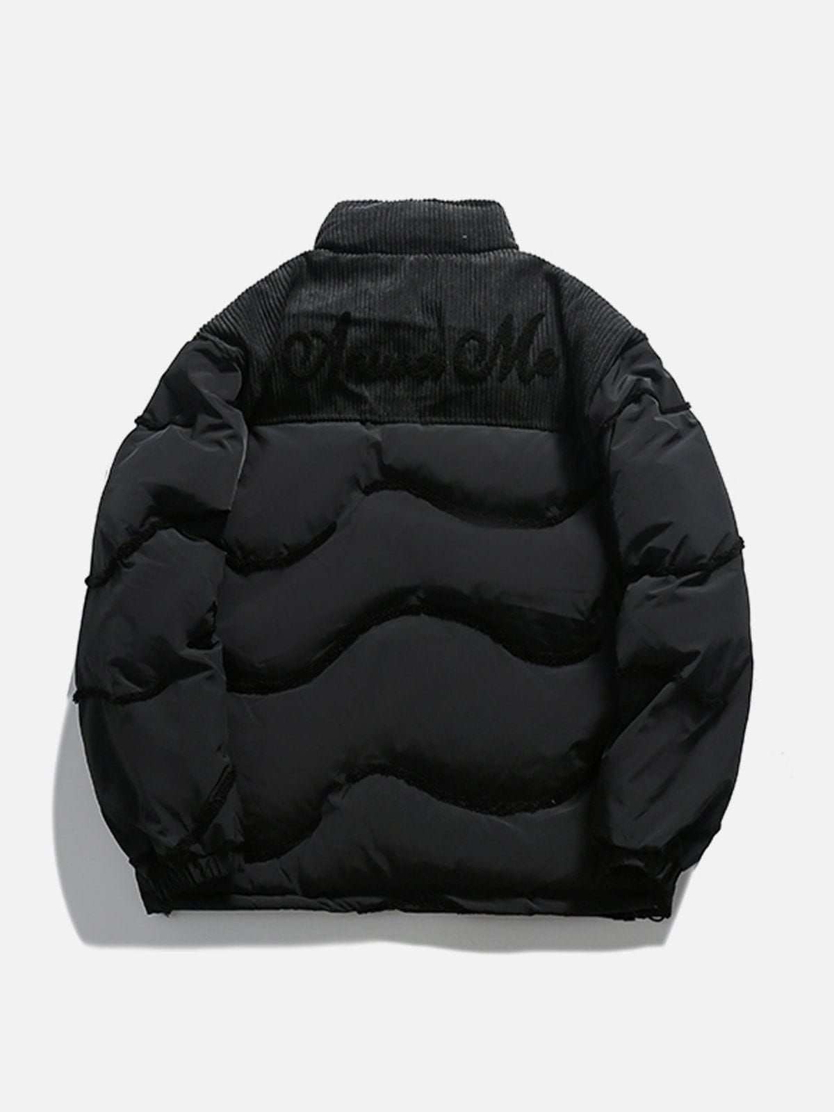 Aelfric Eden Basic Quilted Patchwork Corduroy Winter Coat sold by Aelfric Eden product image thumbnail 4