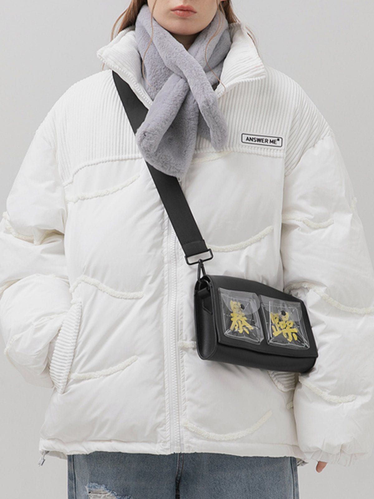 Aelfric Eden Basic Quilted Patchwork Corduroy Winter Coat sold by Aelfric Eden product image thumbnail 7