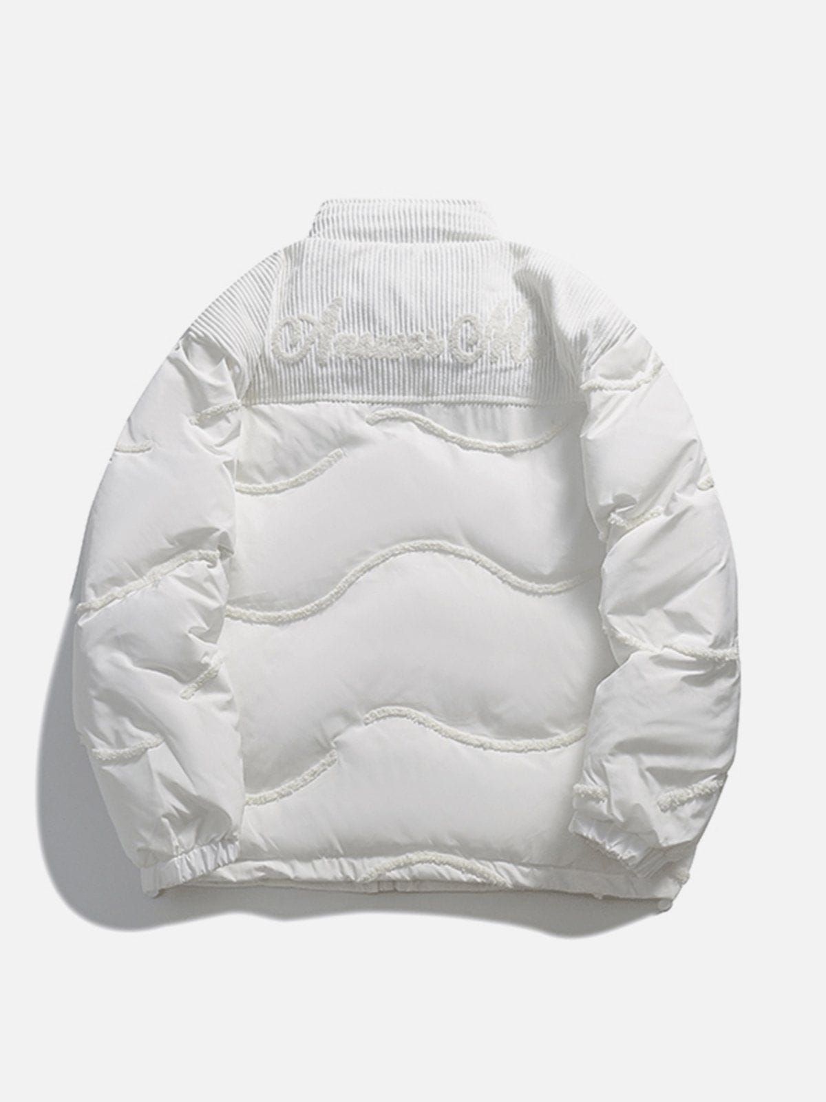 Aelfric Eden Basic Quilted Patchwork Corduroy Winter Coat sold by Aelfric Eden product image thumbnail 2