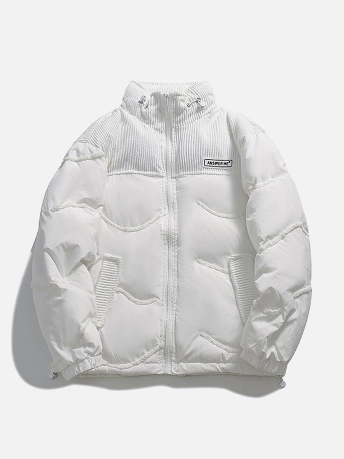 Aelfric Eden Basic Quilted Patchwork Corduroy Winter Coat sold by Aelfric Eden