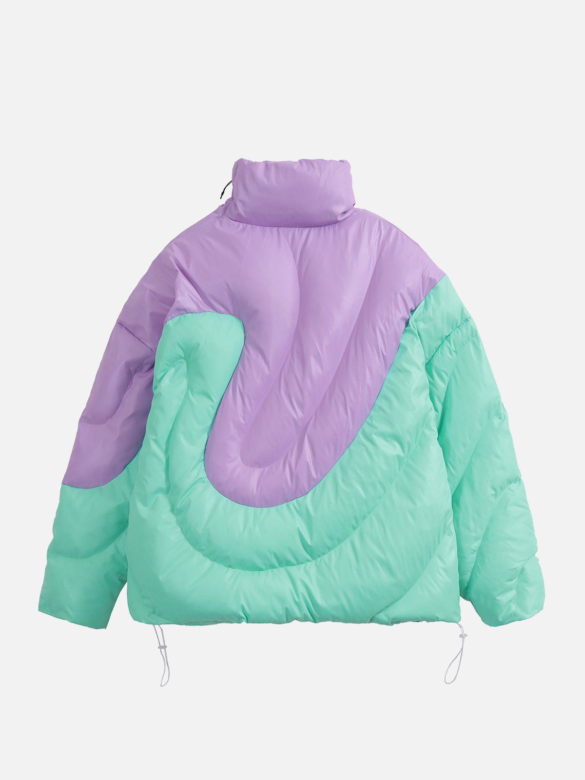 Aelfric Eden Irregular Splicing Contrast Winter Coat sold by Aelfric Eden product image thumbnail 2