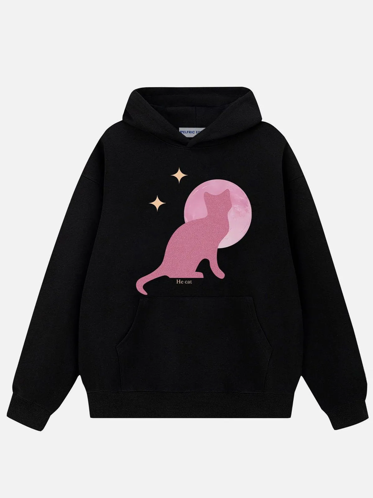 Aelfric Eden Shiny Cat Print Hoodie sold by Aelfric Eden