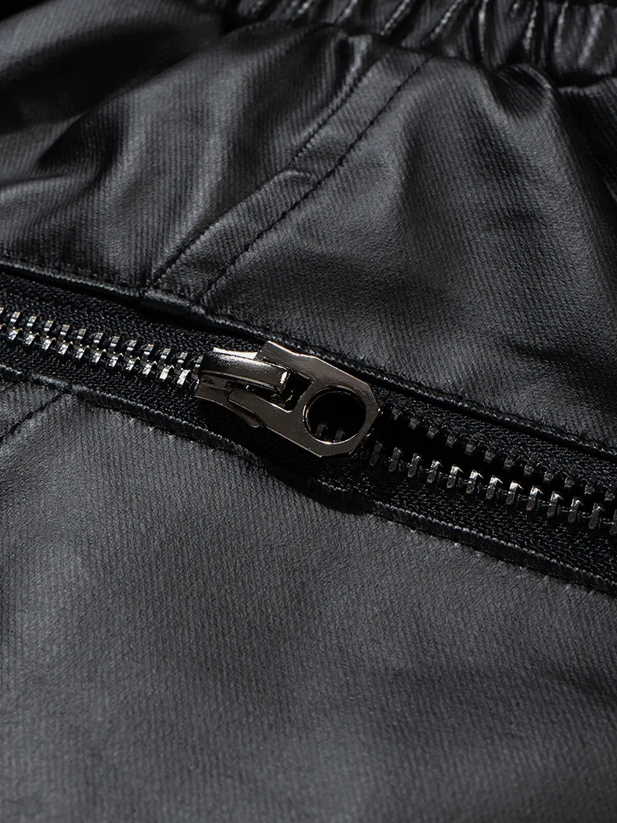 Aelfric Eden Patchwork Pocket Faux Leather Shorts sold by Aelfric Eden product image thumbnail 4