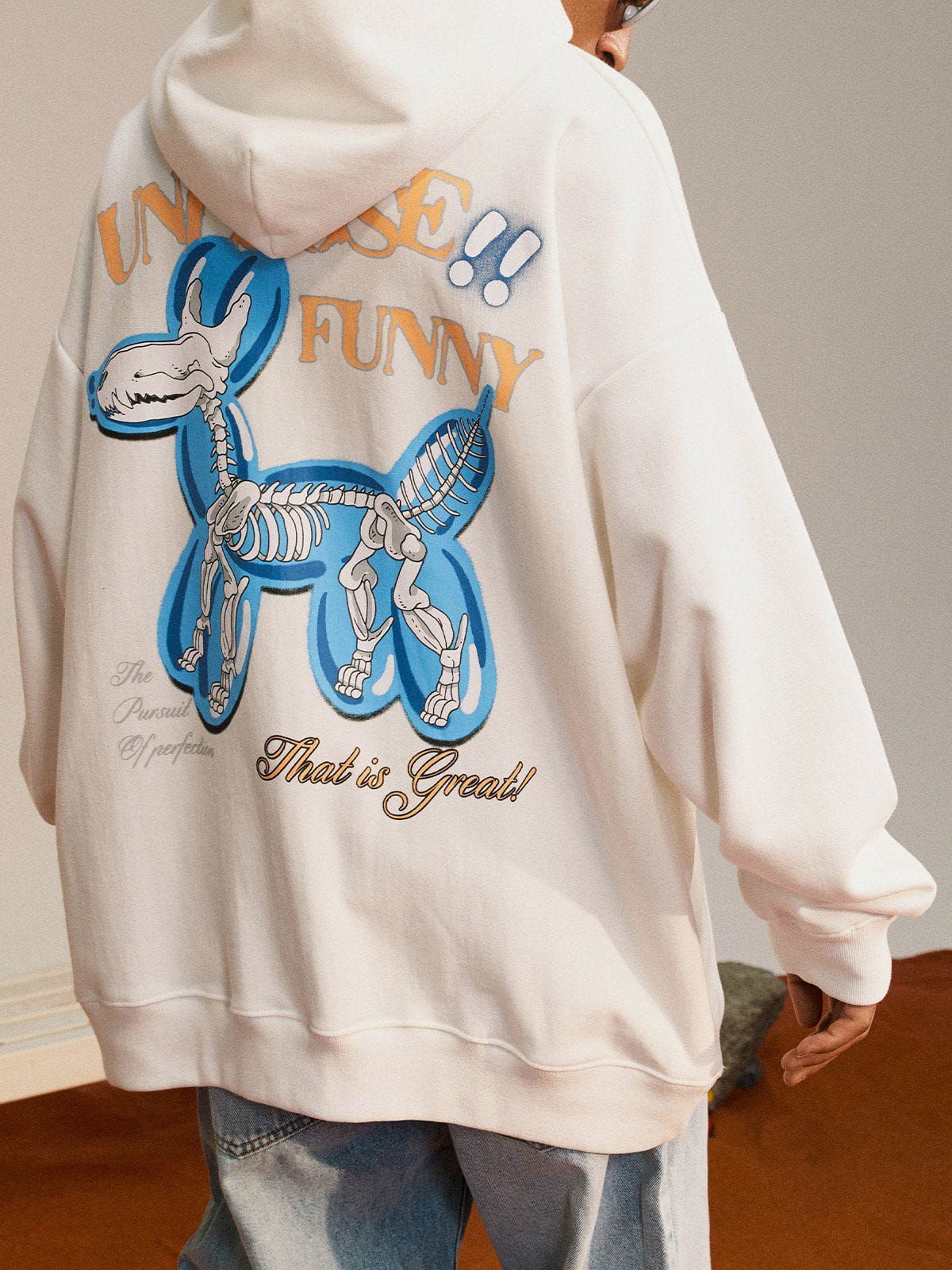 Aelfric Eden Balloon Skull Print Hoodie sold by Aelfric Eden product image thumbnail 6