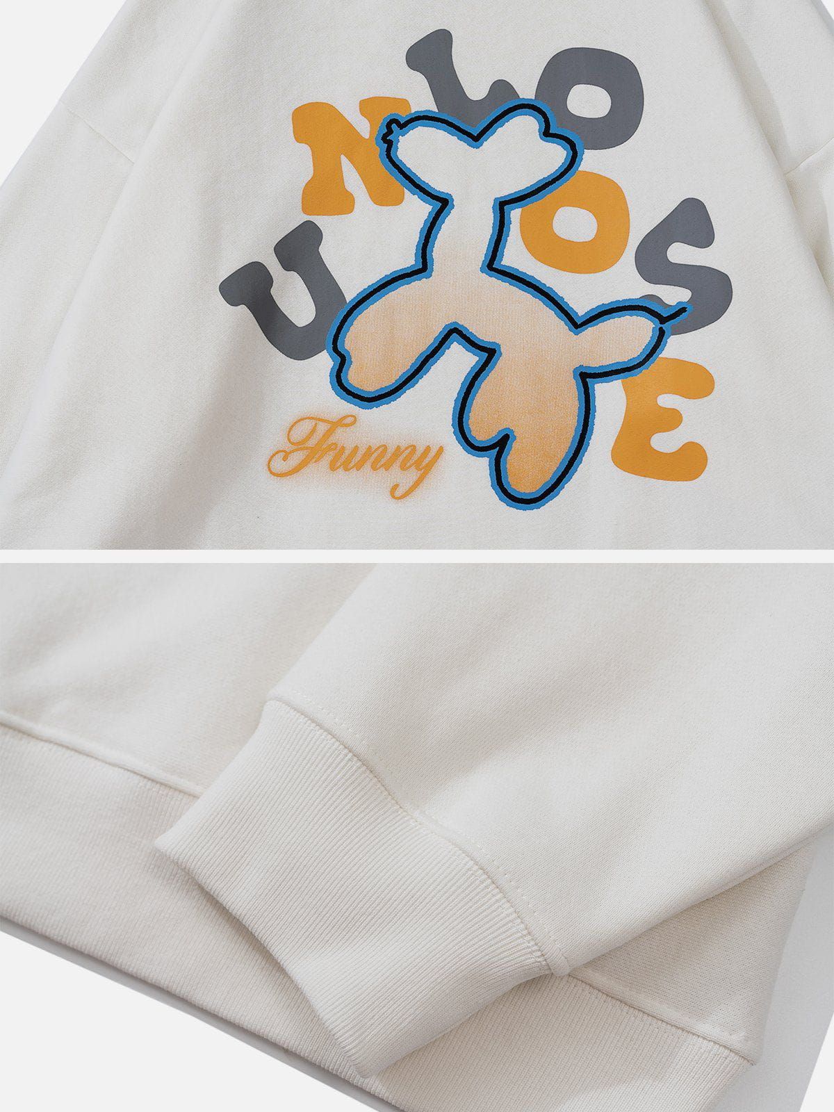 Aelfric Eden Balloon Skull Print Hoodie sold by Aelfric Eden product image thumbnail 7