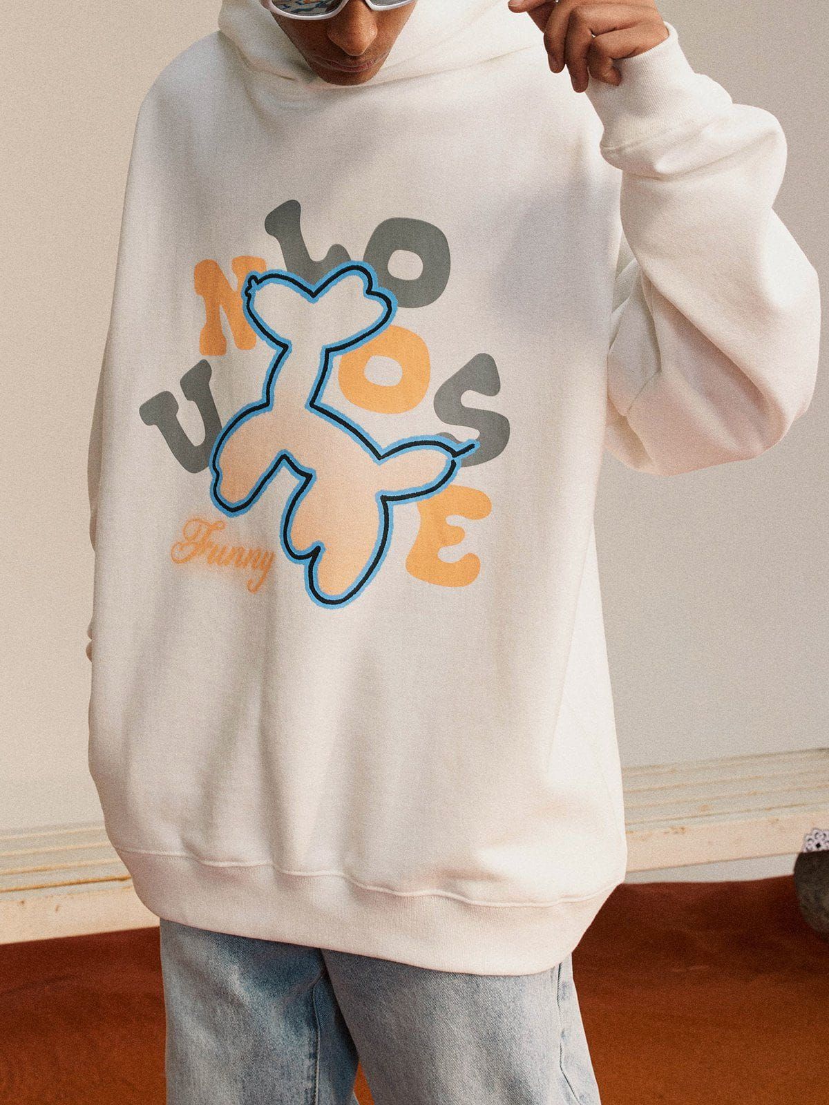 Aelfric Eden Balloon Skull Print Hoodie sold by Aelfric Eden product image thumbnail 5