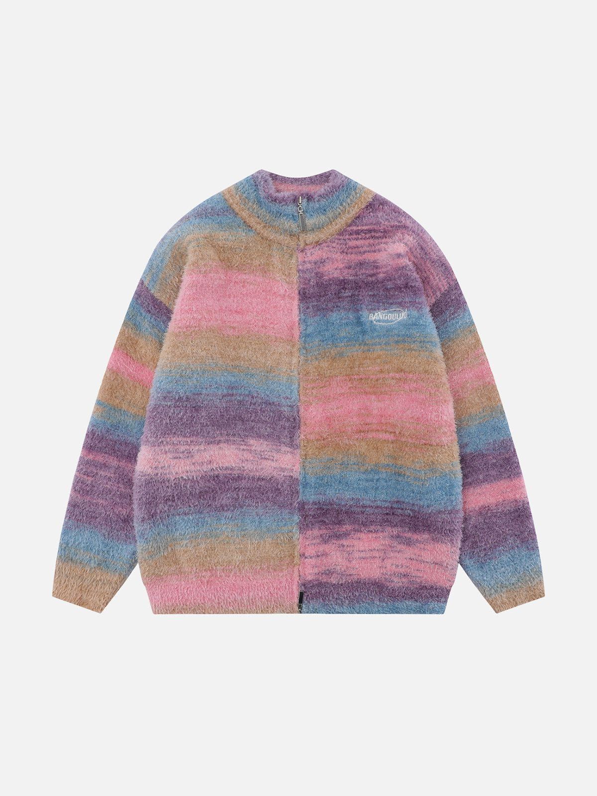 Aelfric Eden Asymmetrical Color Blocking Cardigan sold by Aelfric Eden product image thumbnail 2