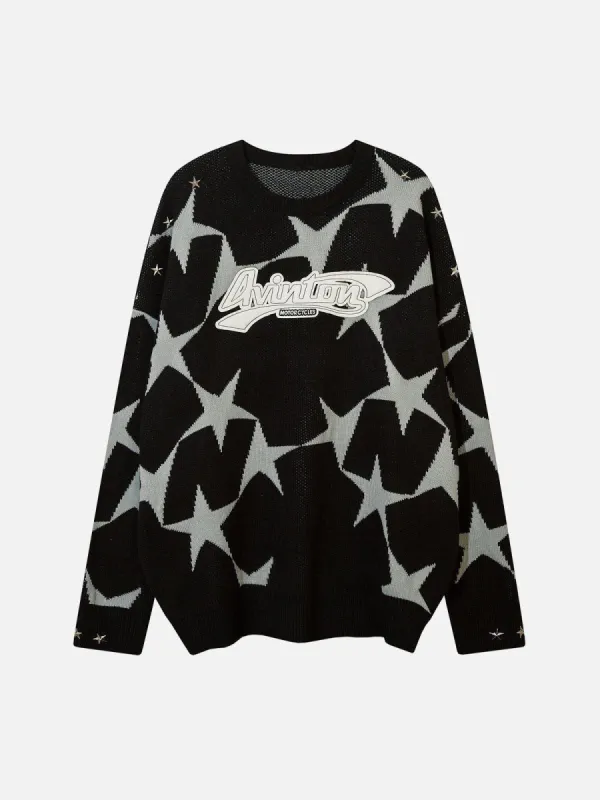 Aelfric Eden Full Print Star Sweater sold by Aelfric Eden