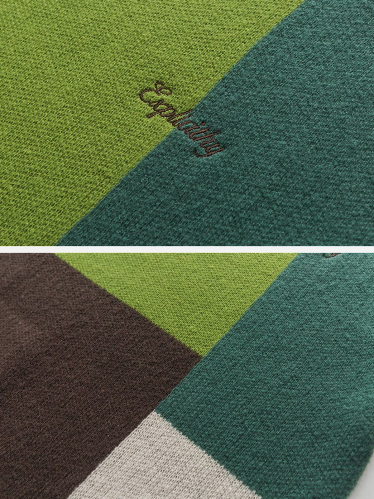 Aelfric Eden Simple Multicolor Patchwork Sweater sold by Aelfric Eden product image thumbnail 5